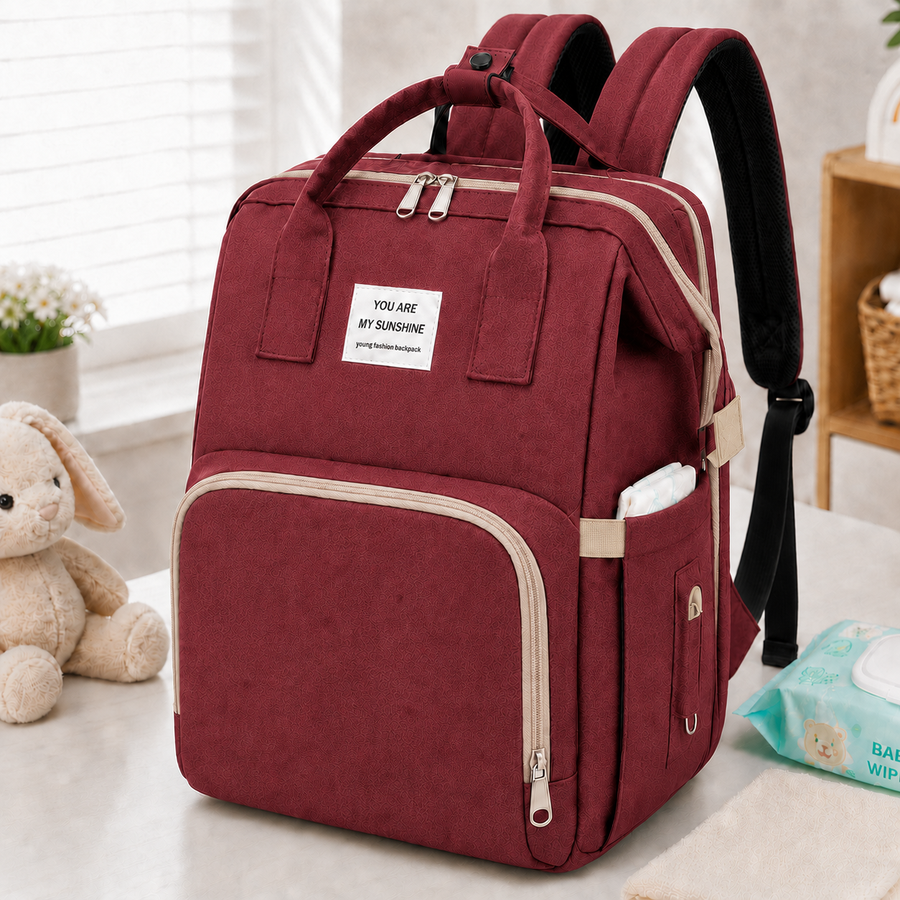 MomEase™ TravelCrib Diaper Backpack