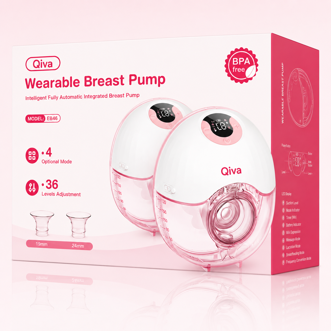 MomEase™ FlowNest Wearable Breast Pump