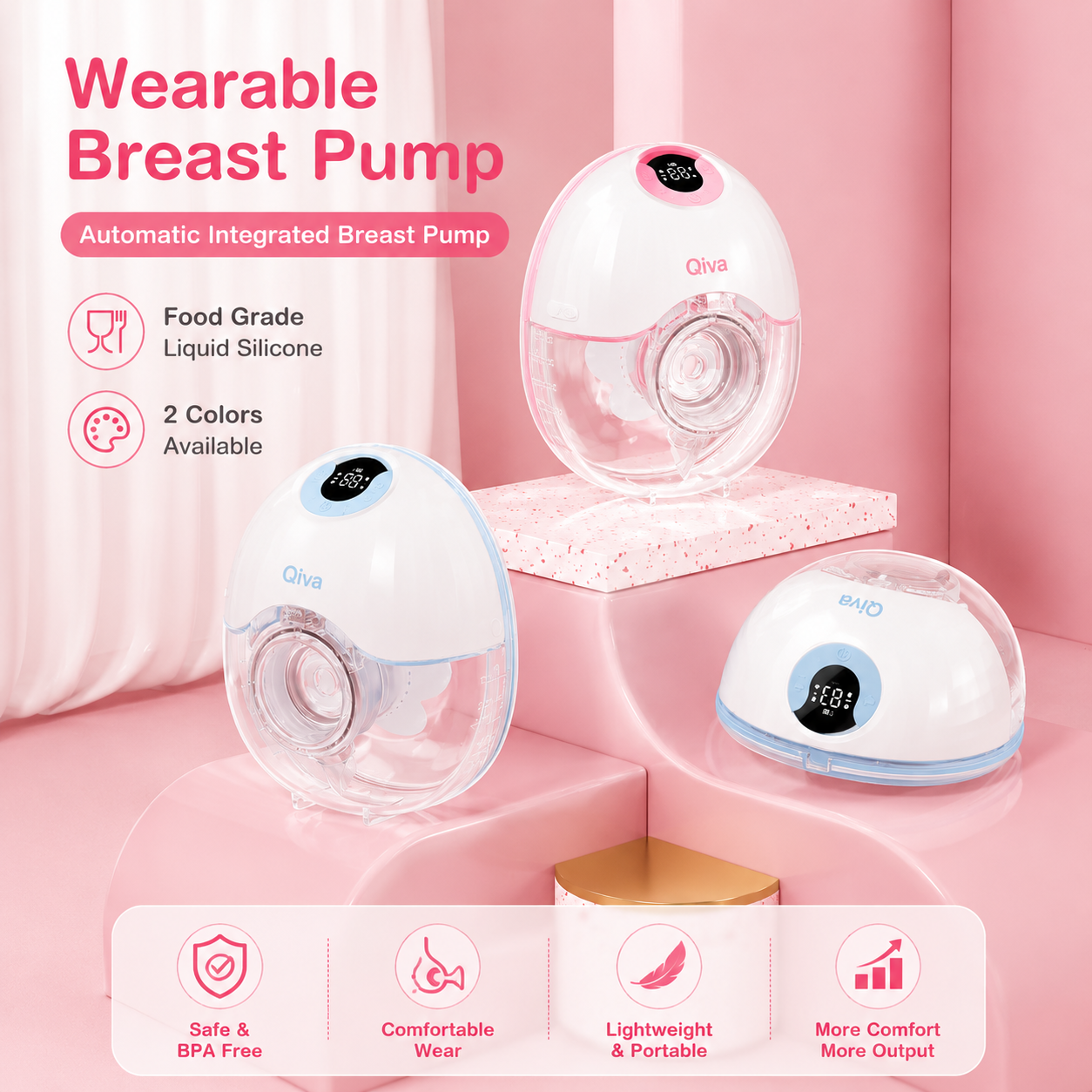 MomEase™ FlowNest Wearable Breast Pump